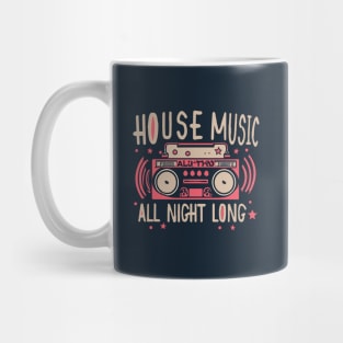 House Music All Night Long Boombox Mug